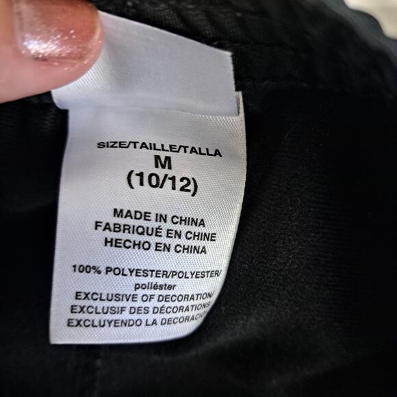 Adidas Youth Black Track Pants Medium 10/12 - Picture 5 of 7